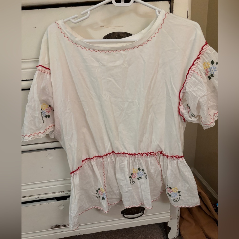Anthropologie peplum top.
